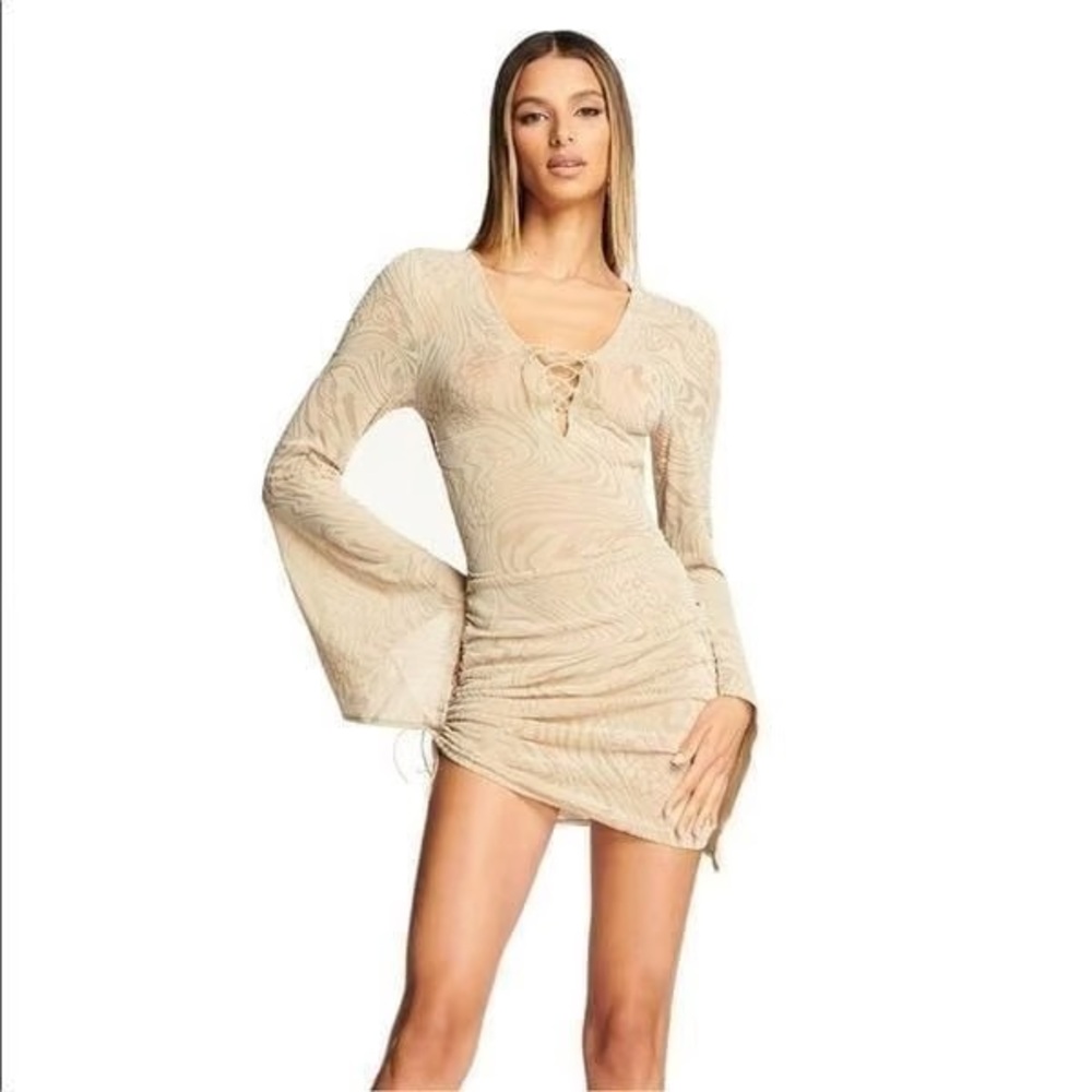 I.AM.GIA Cream Asymmetrical Dress - Picture 2 of 5